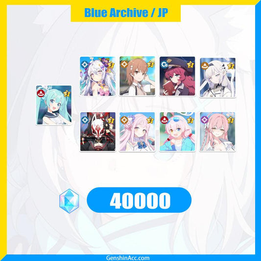 Blue Archive Hatsune Miku 40000 Pyroxene Limited Starter Account ( JP ) - Genshin Acc