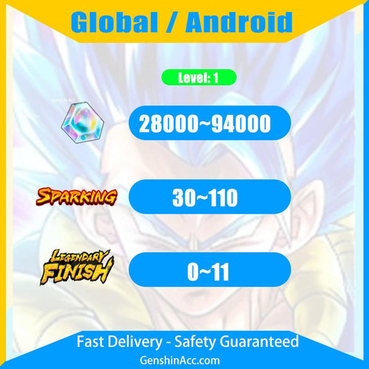 DRAGON BALL LEGENDS - Level 1 Starter Account (Global / Android) - Genshin Acc