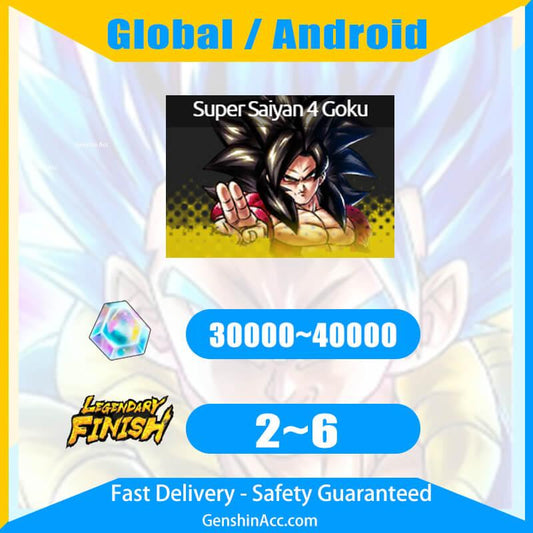 DRAGON BALL LEGENDS-Super Saiyan 4 Goku Starter Account ( Global | Android ) - Genshin Acc