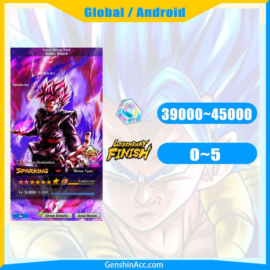 DRAGON BALL LEGENDS-Super Saiyan Rosé Goku Black Starter Account ( Global | Android ) - Genshin Acc
