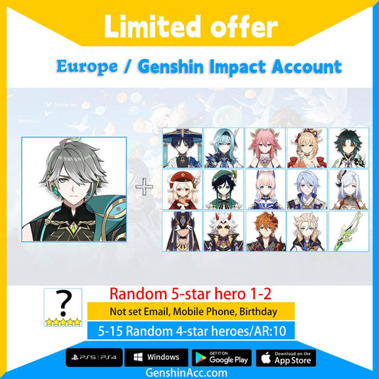 Genshin Impact Starter Account - Alhaitham (Europe/EU) - Genshin Acc
