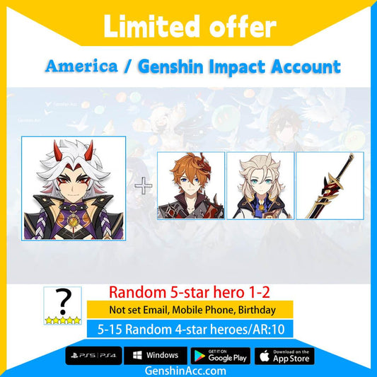 Genshin Impact Starter Account - Arataki Itto (America/NA) - Genshin Acc