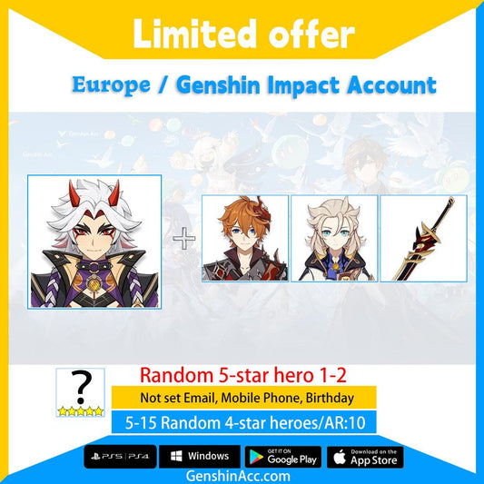 Genshin Impact Starter Account - Arataki Itto (Asia/AS) - Genshin Acc