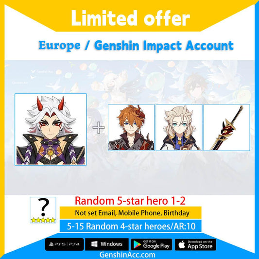 Genshin Impact Starter Account - Arataki Itto (Europe/EU) - Genshin Acc