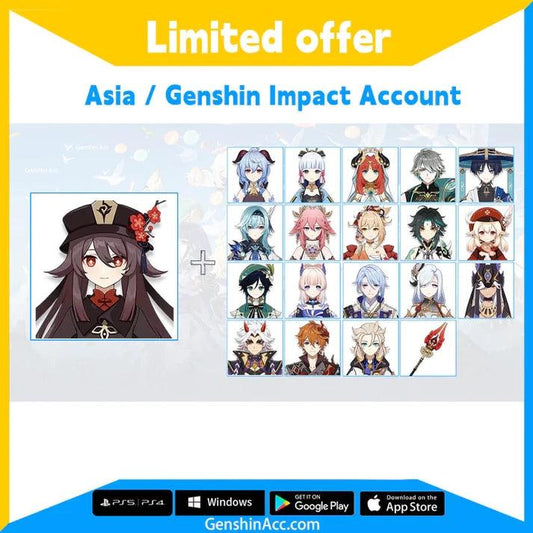 Genshin Impact Starter Account - Hutao (Asia/AS) - Genshin Acc