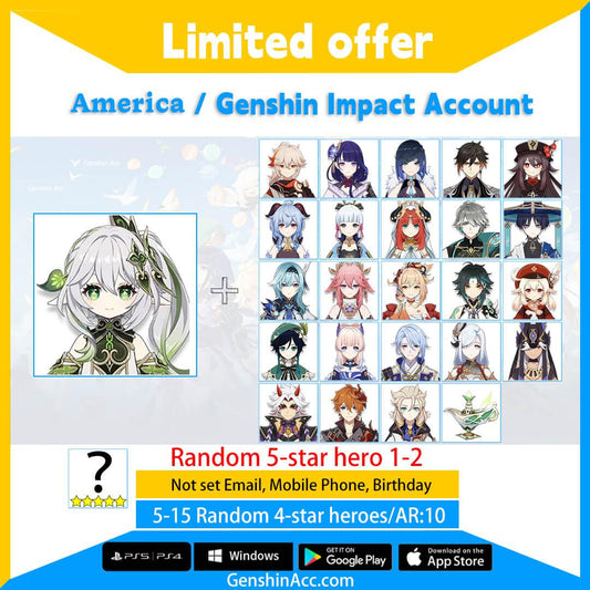 Genshin Impact Starter Account - Nahida (America/NA) - Genshin Acc