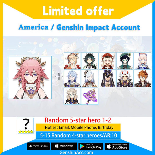 Genshin Impact Starter Account - Yae Miko (America/NA) - Genshin Acc
