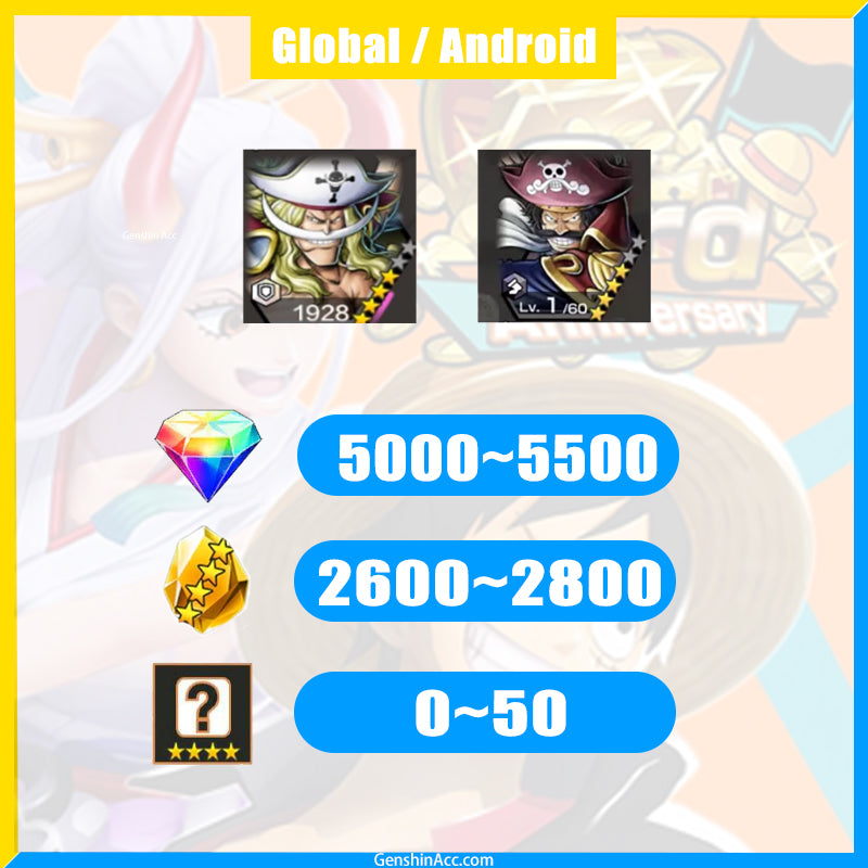 ONE PIECE Bounty Rush-Gol D.Roger V2+Edward Newgate( Global | Android )
