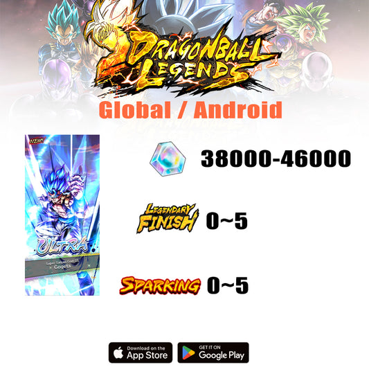 DRAGON BALL LEGENDS Account-UL Super Saiyan God SS Gogeta ( Global | Android )