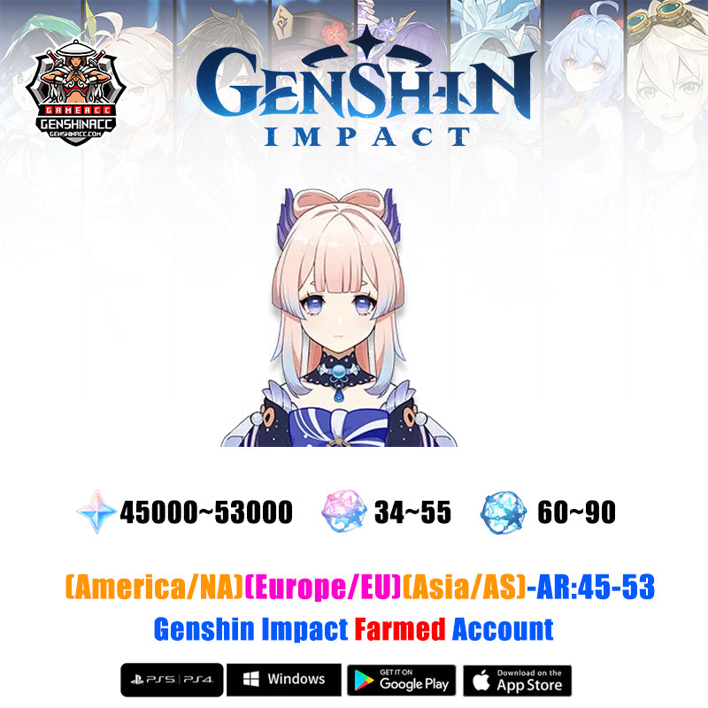 Genshin Impact Farmed Account - Sangonomiya Kokomi (all servers)