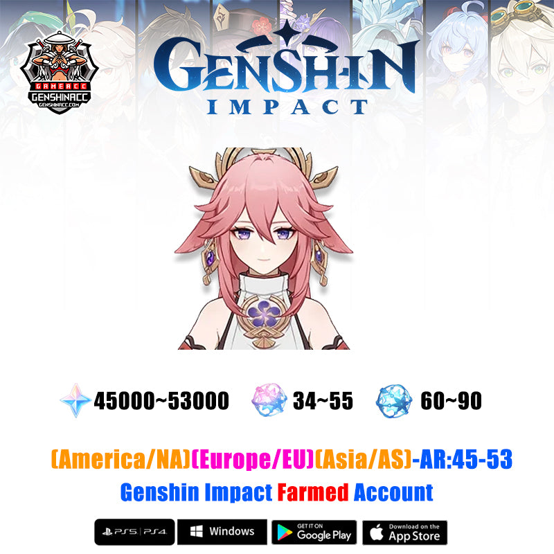 Genshin Impact Farmed Account - Yae Miko (all servers)