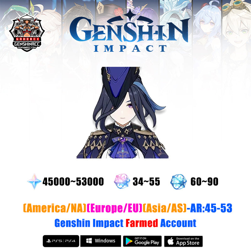 Genshin Impact Farmed Account - Clorinde (all servers)