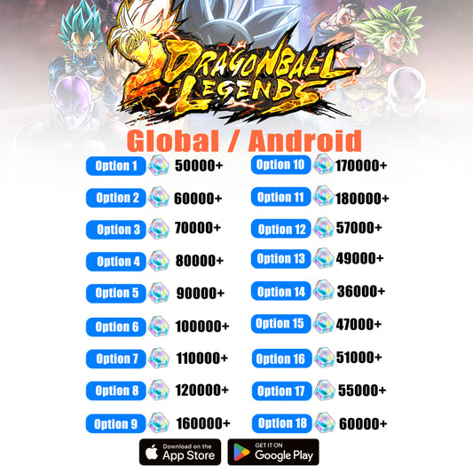 DRAGON BALL LEGENDS - Farmed Account ( Global / Android )