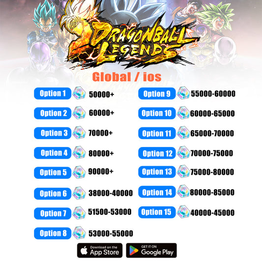 DRAGON BALL LEGENDS - Farmed Starter Account ( Global / IOS )